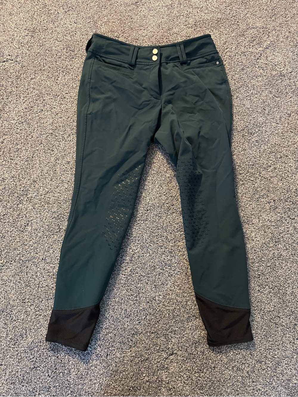 RJ Classics Dark Green Grip Breeches - 28R